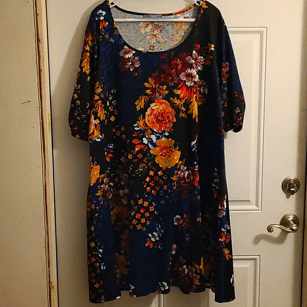 Multi-Colored Floral Dress